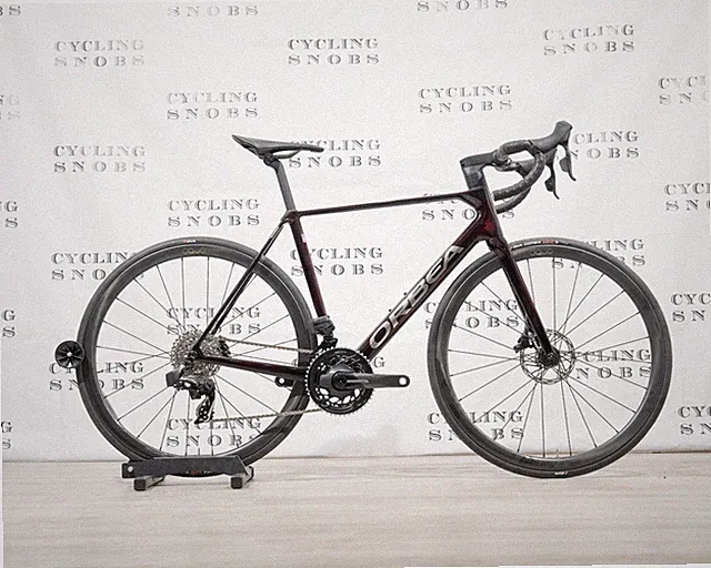 2024 Orbea Orca M21eLTD PWR 53 Red Wine - Titanium (Gloss)