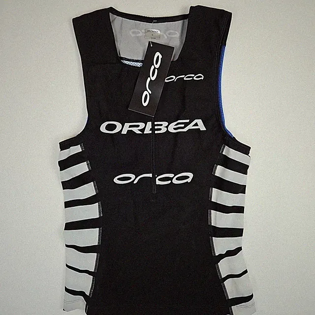 Orca Orbea Black Blue NEW Small Sports Cycling Sleeveless Jersey Shirt Tank Top