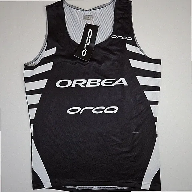 Orca Orbea Black White NEW Medium Sports Cycling Sleeveless Jersey Shirt Tank